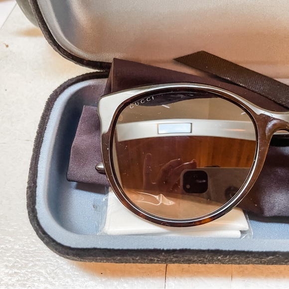 GUCCI Havana Gradient Brown Sunglasses - Picture 7 of 11